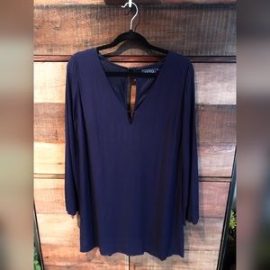 ASTR Cutout Long Sleeve Shift Dress